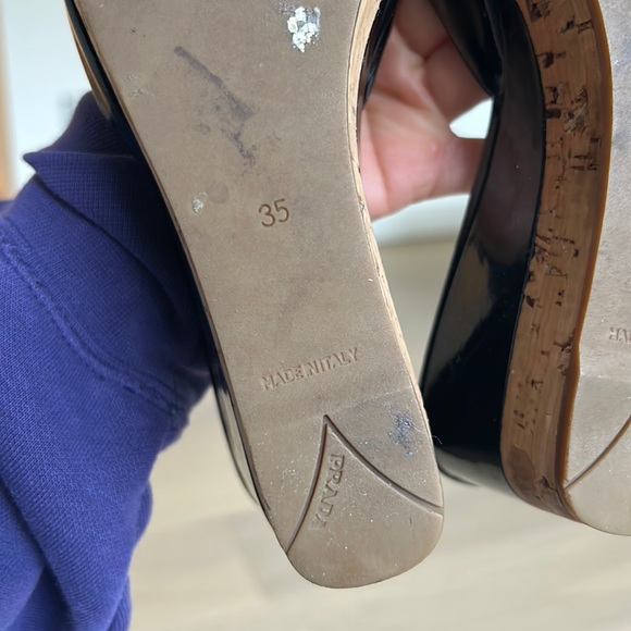 PRADA OPEN-TOE WEDGES - Picture 3 of 5